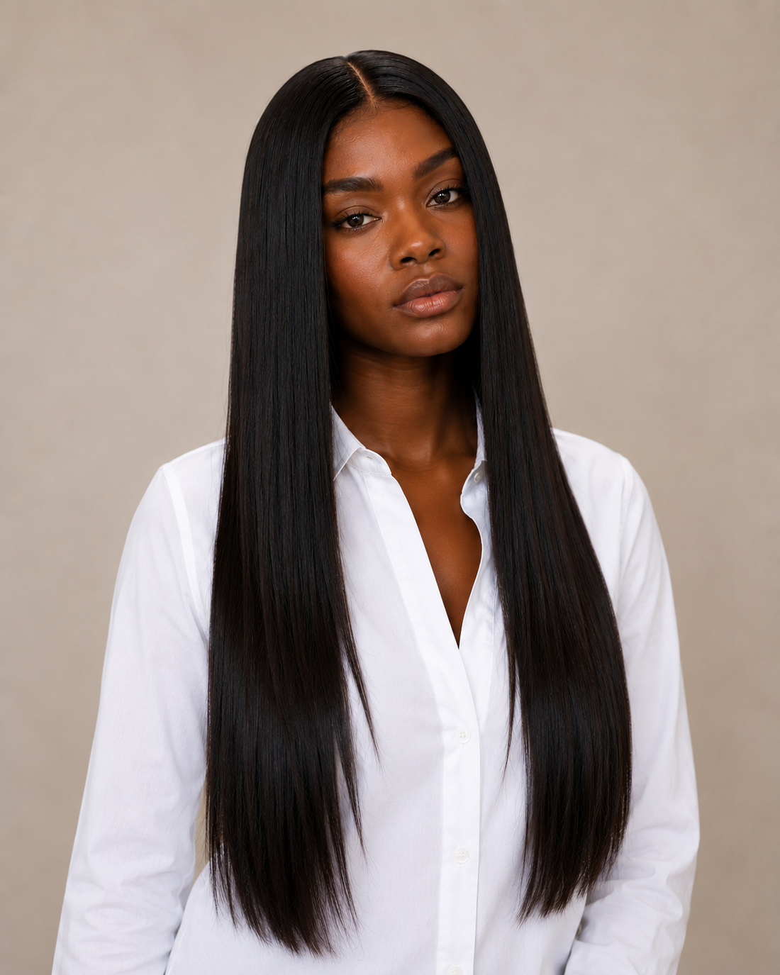 EVERYDAY SLEEK — Perruque glueless sans colle HD 5x5 lisse