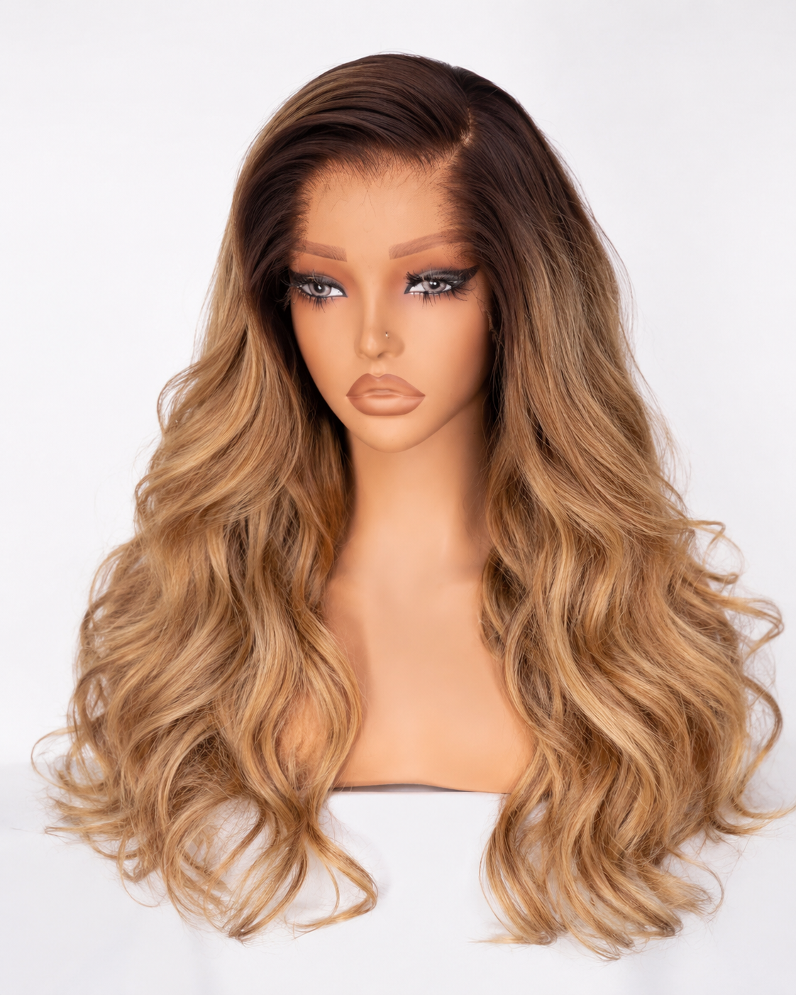 I am... sunshine perruque body wave blonde dorée glueless