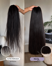 EVERYDAY SLEEK Perruque glueless sans colle HD 5x5 lisse
